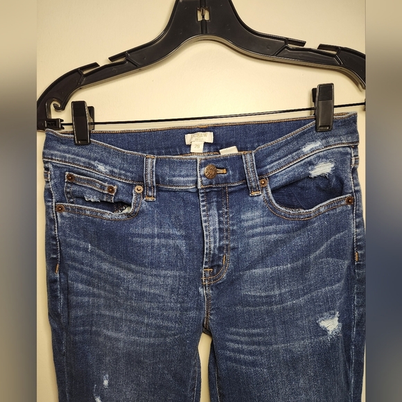 J Crew Women's Stretch Distressed Jeans Sz 28  *222.28 - Picture 5 of 7